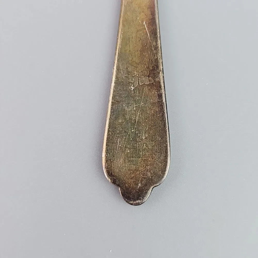 Vintage Holmes & Edwards Silver Plate Serving Fork 8.50 in Pierced Design